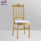 Aluminum Alloy Gold Chiavari Chairs Wedding 35x2.5mm Tube Size