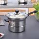 Stainless Steel Kitchen Sauce Pans Sustainable  Eco Friendly Milk Pot
