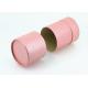 Food Grade Round Cardboard Paper Tube Pink For Chocolate / Gift