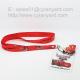 Full colour sublimated lanyard with plastic vinyl id pouch,