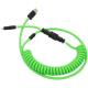Sectional Type C USB Charging Cable Mechanical Keyboard Detachable Coiled Data Charge Cable Kit