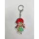 Decorations Acrylic Sheet Keychain PMMA Material Red Hair Girl Image