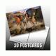 PLASTIC LENTICULAR custom 3d printed business photography cards PP PET lenticular postcards