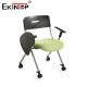Modern Foldable Chair With Writing Table Visitor Guest Mesh Back Office Training Chair