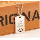 Personalized decorative engraved logo dog tag for children