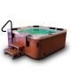 6 Person Acrylic Freestanding Massage Hot Tub Outdoor Whirlpool Spa Bathtub With 3 Seats & 3 Loungers