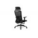 Adjustable Headrest Mesh Staff Chair 90 To 115 Degree Tilt