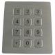 16 Keys Scrachproof Ps2 Metal Keypads Durable With 4 Holes Top Mounting Version