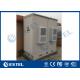 Two Compartment Base Station Cabinet Weatherproof IP55 With Aircon Cooling System