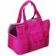 Fashion Pink nonwoven Pet Carrier Bag with 190T lining for travel or working