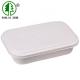 2 Compartment Bagasse Food Containers Pulp Eco Friendly Disposable Food Packaging