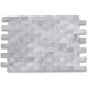 3D Cambered Stone Mosaic Tile Customized Size For Kitchen Wall Decoration