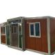 Customized Color Fat Pack Container House For Light Steel Folding Expansion
