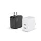 White Black Foldable GaN USB Charger QC3.0 PD Charger Wall Using