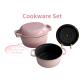 Enameled Cast Iron Skillets 2 In 1 Double Dutch Oven Cookware Sets
