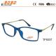 High quality square TR90 eyeglasses for men women optical frames，Fashionable style with blue frame