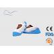 PP / PE Disposable Shoe Protectors , White / Blue Water Resistant Shoe Covers