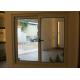 1.6mm profile thickness wood grain aluminum sliding window for residential house