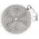 Stainless Steel 316 Wire Mesh Curtain Cast Iron Pan Chainmail Scrubber Round Shape