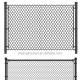 Steel Chain Link Fencing Galvanized PVC Coated Wire Mesh Diamond Hole Cyclone Fence