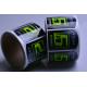 Custom self adhesive green flourescent print vinyl label sticker rolls