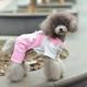 Fashion Pink 100% Cotton Personalized Dog Clothes with Rabbit