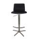 Round T Footrest SGS Brushed Pu Leather Bar Stool