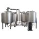 Gas Heating 50BBL 4 Vessel Brewhouse 80MM PU Insulation With Mashing Function