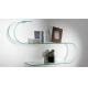Highly Adaptable Tempered Curved Glass Shelves , Store Glass Shelves