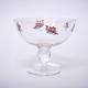 Large Diameter Crystal Glass Fruit Bowl , Crystal Salad Serving Bowl With Stand