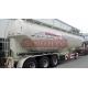 3 Axle Powder / Dry Bulk Tank Trailers , 50 000 Liters flour tanker semi trailer