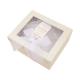 White Gift Set Box Transparent PVC  Birthday Box With Silk