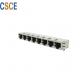 Multiple Color 8 Port RJ45 Connector , 8 Pin RJ45 Connector For Ethernet Interface