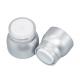30ml 50ml Matte Silver Airless Cream Jar Cosmetic Containers