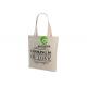 Recycled Natural Cotton Canvas Shopping Bags Mini Size Tote Type OEM Accepted