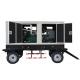 Durable Use Cummins Diesel Generator Set 100kva Mobile Trailer Generator 3 Phase Output