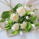 Customized Fake Flower Bouquet Camellia Non Fading for Anniversary