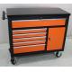 Electrostatic powder spraying Black and Orange 8 Drawer Roller Cabinet with Brakes