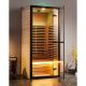 Canadian Hemlock Spectrum 1 Person Dry Steam Infrared Sauna Room Home Spa Fitness