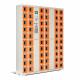 Stable 60 Doors Commercial Cell Phone Charging Station With Window Eletro Static Painting