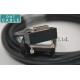 Right Angle Camera Link Cable MDR Overmolding Black Color With Screw Locking