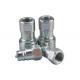 1/8 Inch Machinning NPT Shut Off Coupling , Quick Disconnect Coupling