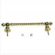 Europe Style H9012 Metal Inside Metal Casket Handle For Adult Golden Color