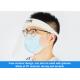 Reusable Detachable Face Mask Plastic Face Shield , PET Disposable Face Shield With Foam