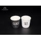 Full Ink Coverage Black White Disposable Drinking Cups Eco Friendly For Hot Drinks