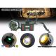 LED Two Charging Way IP68 Miners Cap Lamp with Warning Light , 28000lux Superbright