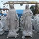 White Marble Jesus Statues Virgin Mary Sculpture Large Garden Church Decoration Religious Handcarved Outdoor factory
