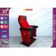 Gravity Seat Return Structure Theatre Seating Chairs Tip Up Arm With Cup Hold