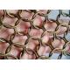 Bronze Color Ring Mesh Curtain 1.5x15mm For Store Construction