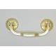 Highly Polished European Style Gold Plated Metal Coffin Handles Exquisite ZH009A